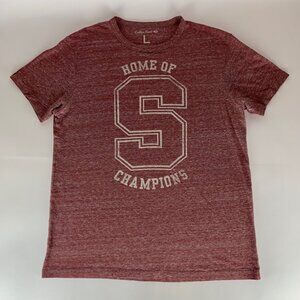 Stanford Cardinal NCAA Red College Vault Short Sleeve Crewneck Shirt Mens Large